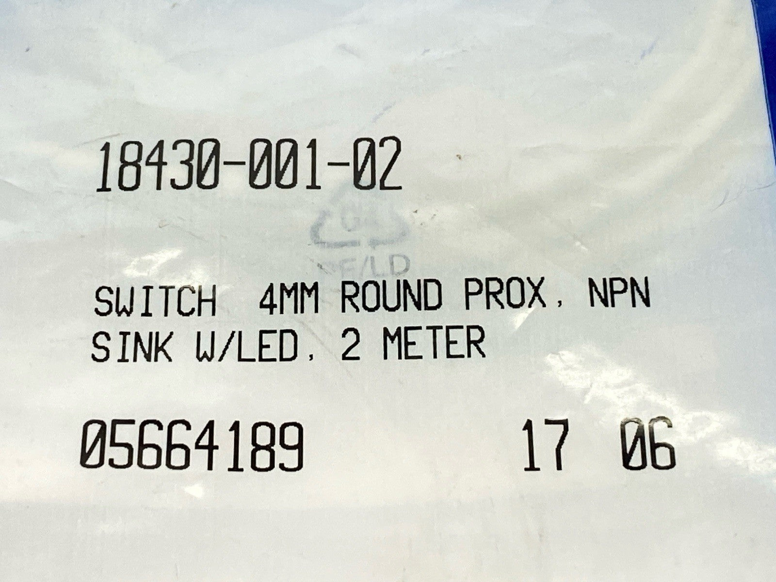 PHD 18430-001-02 Inductive Proximity Sensor 2m 10-30VDC - Maverick Industrial Sales