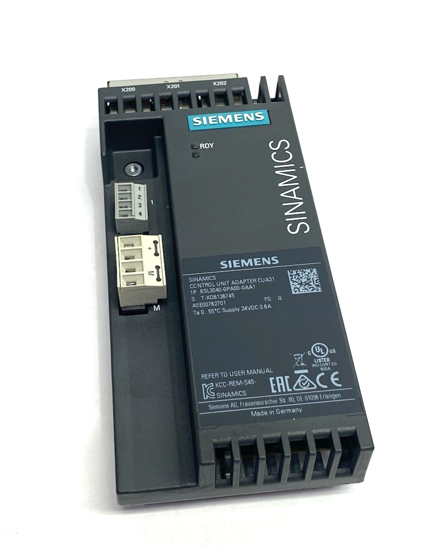 6SL3040-0PA00-0AA1 | Siemens SINAMICS Control Unit Adapter CUA31 for Power Module - Used - Maverick Industrial Sales