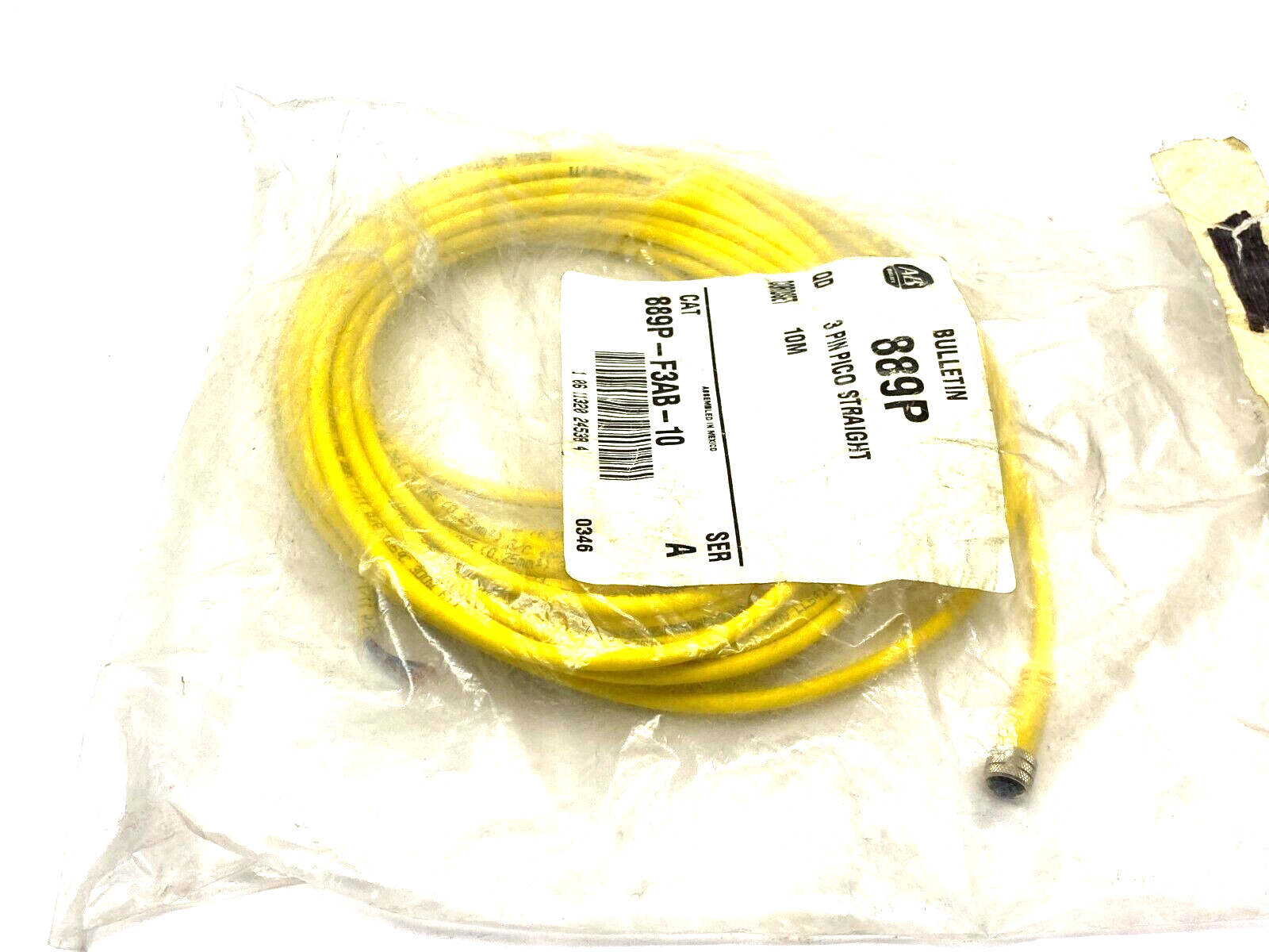 Allen Bradley 889P-F3AB-10 Ser. A Straight Pico Connecting Cordset 3-Pin, 10m - Maverick Industrial Sales