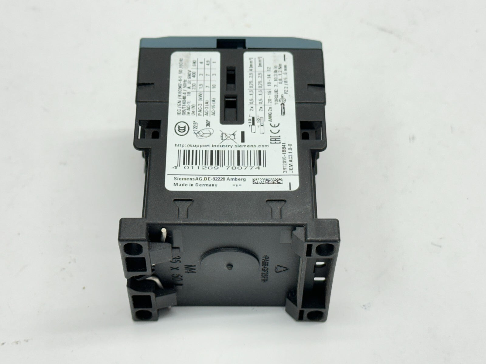 Siemens 3RT2015-1BB41 Power Contactor 24VDC - Maverick Industrial Sales