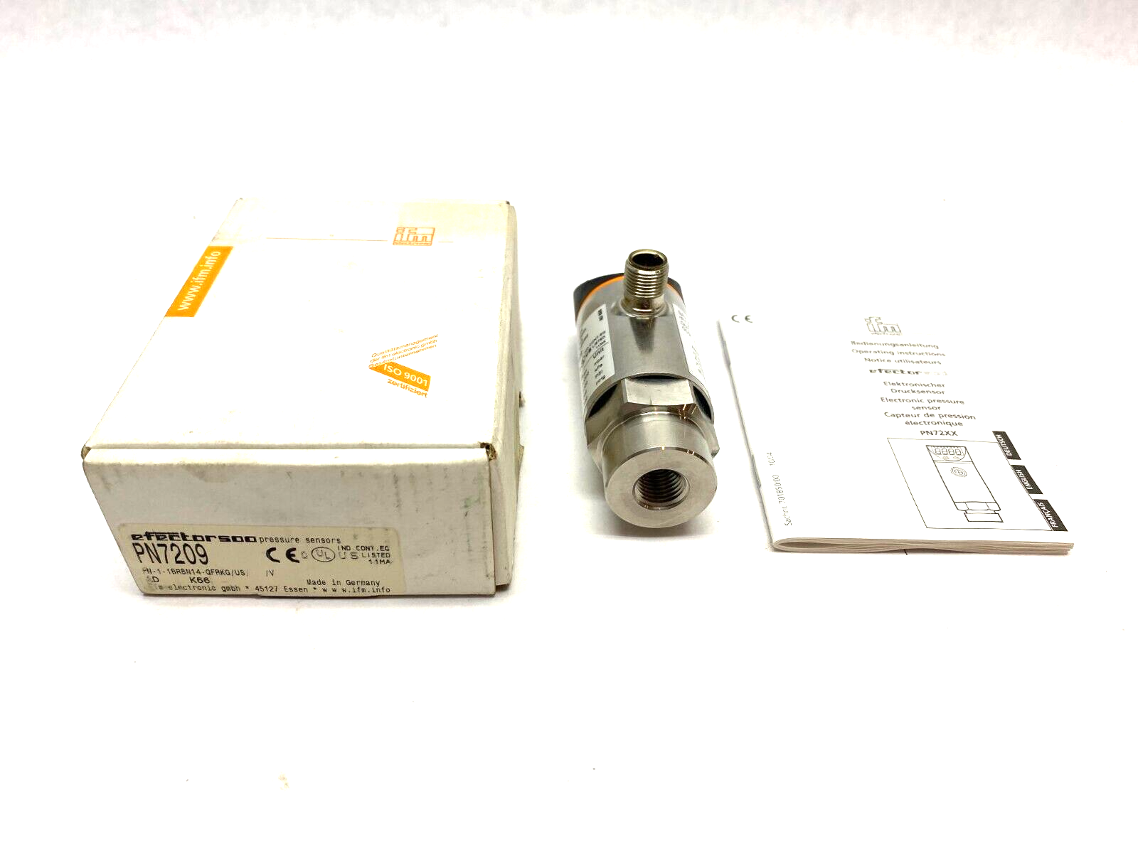 Ifm PN7209 Efector 500 Digital Pressure Sensor PN-1-1BRBN14-QFRKG/US/ / - Maverick Industrial Sales