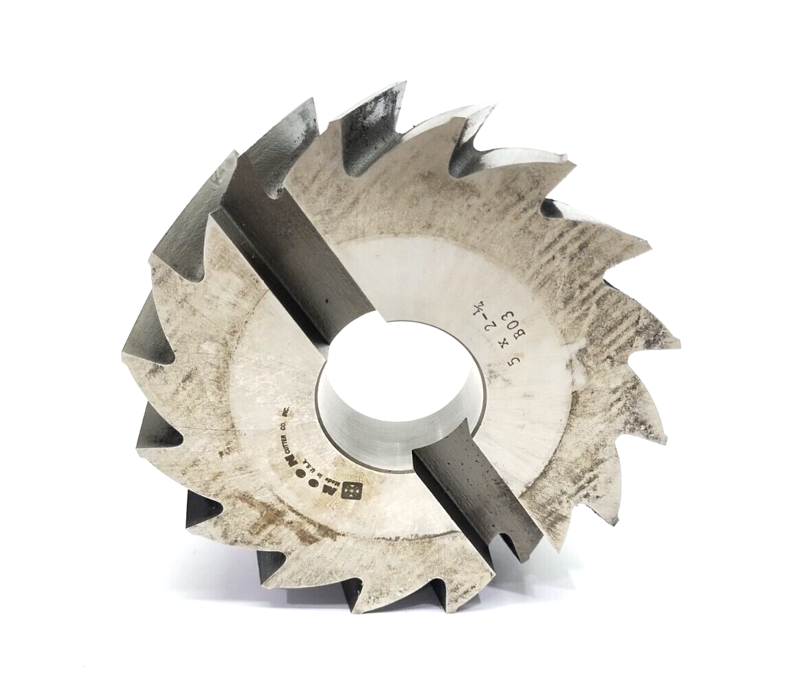 CSH516 | Moon Cutter Shell End Mill Right Hand 5" Dia x 2-1/4", 1-1/2" Hole Dia. - Used - Maverick Industrial Sales