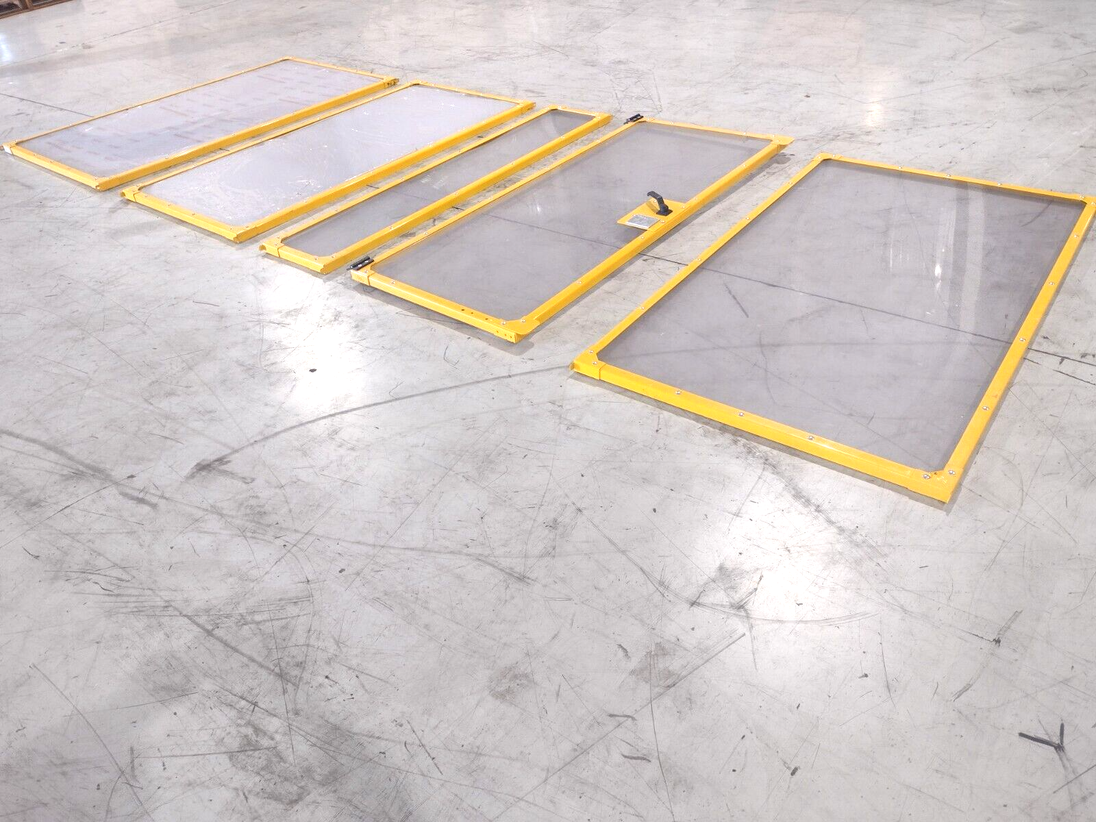 AGS Lexan Guard Panel Lot, A12014L (x2), A120115L, 2000x950, A12013HRL 2000mm H - Maverick Industrial Sales