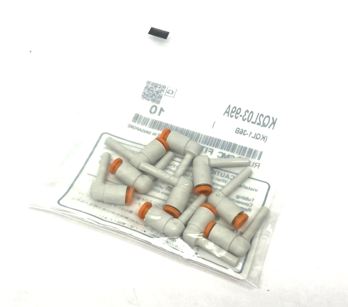 KQ2L03-99A | SMC One-Touch Extended Plug-In Elbow Fitting, 5/32" Tube OD, 10-PACK - New - Maverick Industrial Sales