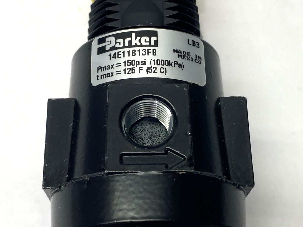 14E11B13FB | Parker Pneumatic Miniature Filter Regulator 1/8" & 1/4" Ports - New – Open box - Maverick Industrial Sales