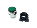 Allen Bradley 800FM-LE3 Extended Illuminated Pushbutton Green w/ Plastic Collar - Maverick Industrial Sales