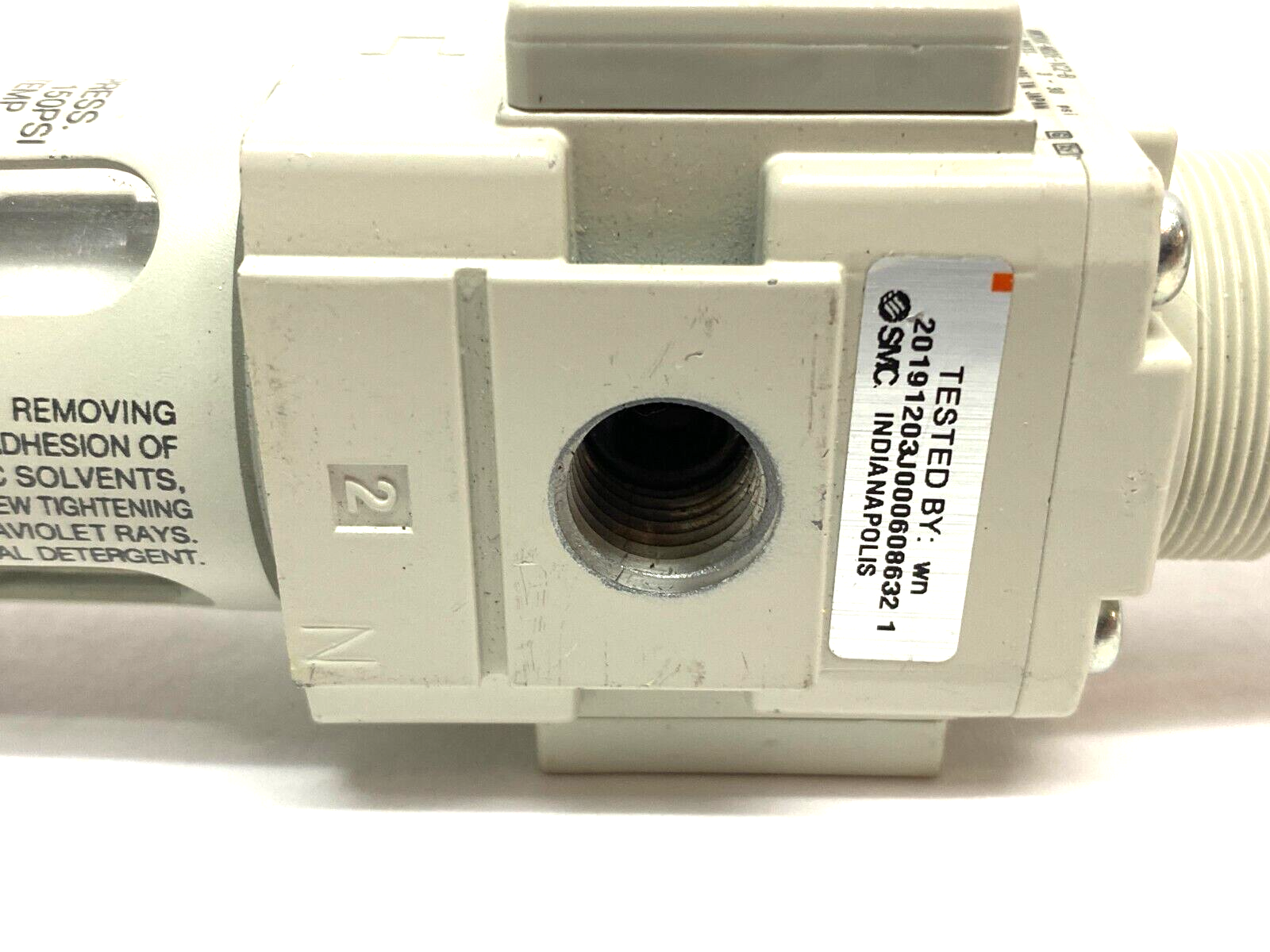 SMC AW20K-N02E-1CZ-B Modular Filter Regulator 1/4" NPT MISSING DRAIN COCK - Maverick Industrial Sales