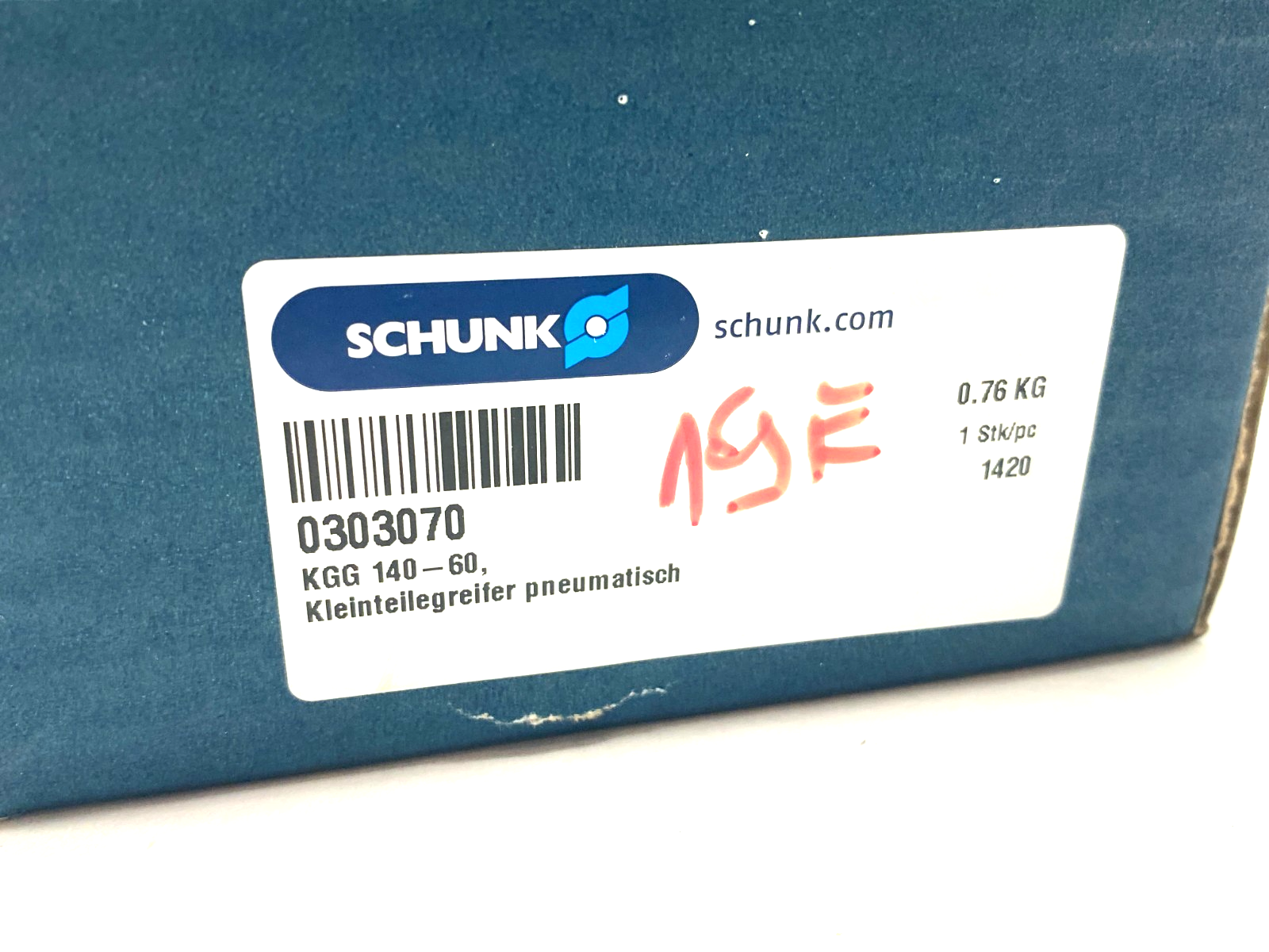 Schunk KGG 140-60 Small Component Gripper 30mm Stroke Per Jaw 0303070 - Maverick Industrial Sales