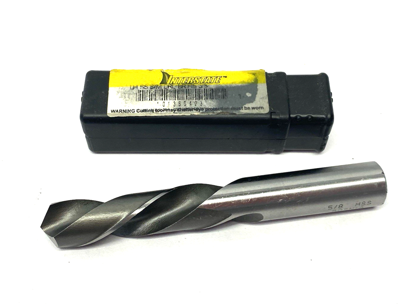 Interstate 01360403 Machine Drill 118° Spiral Flute S/M DRL BR 5/8" HSS LH - Maverick Industrial Sales