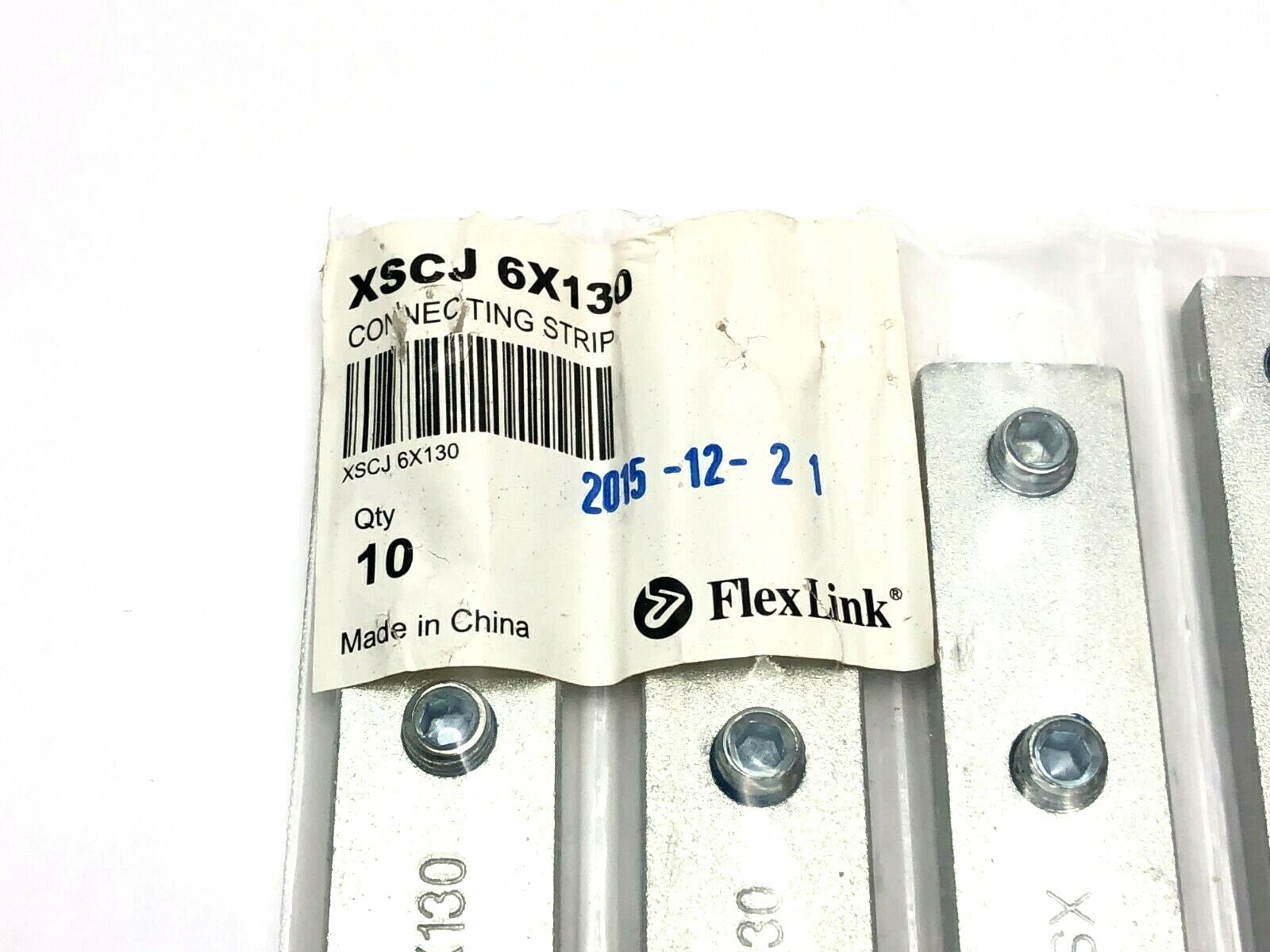 Flexlink XSCJ 6X130 Connecting Strips PKG OF 10 - Maverick Industrial Sales