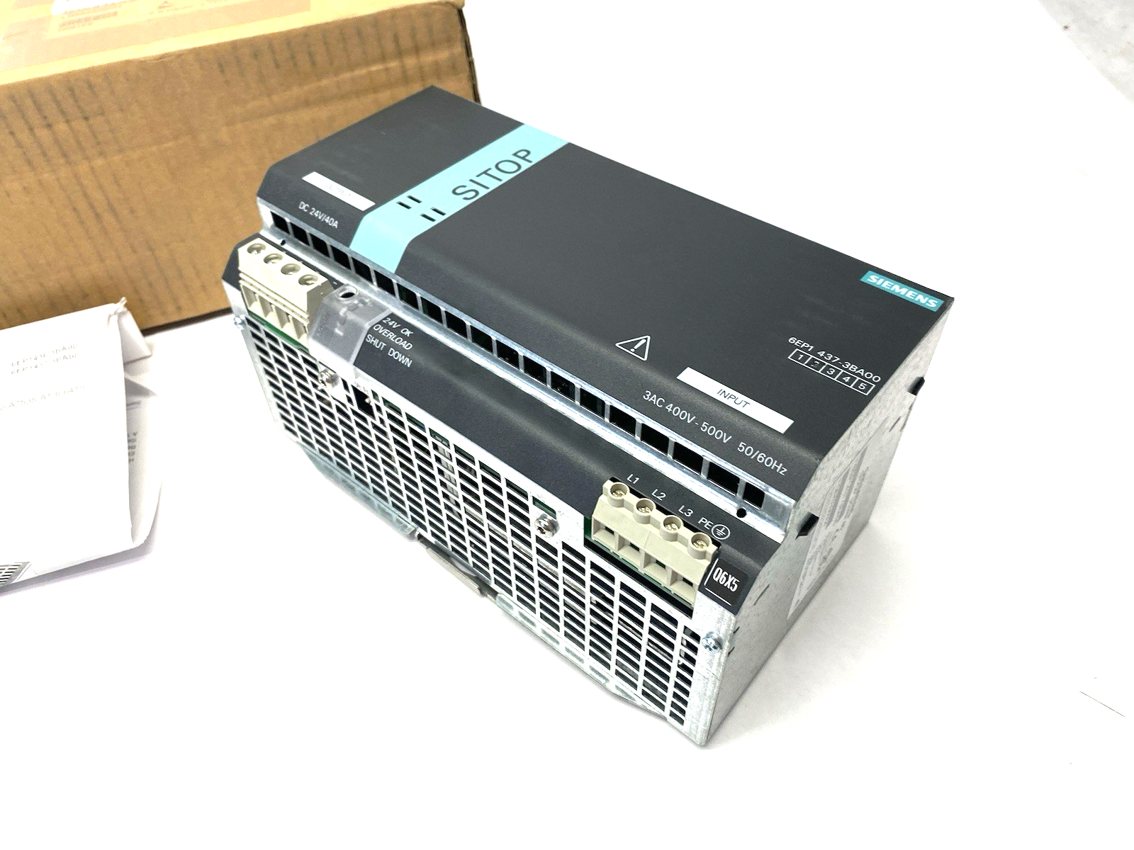 Siemens 6EP1437-3BA00 SITOP modular/3AC/24VDC/40A, Stabilized Power Supply Unit - Maverick Industrial Sales