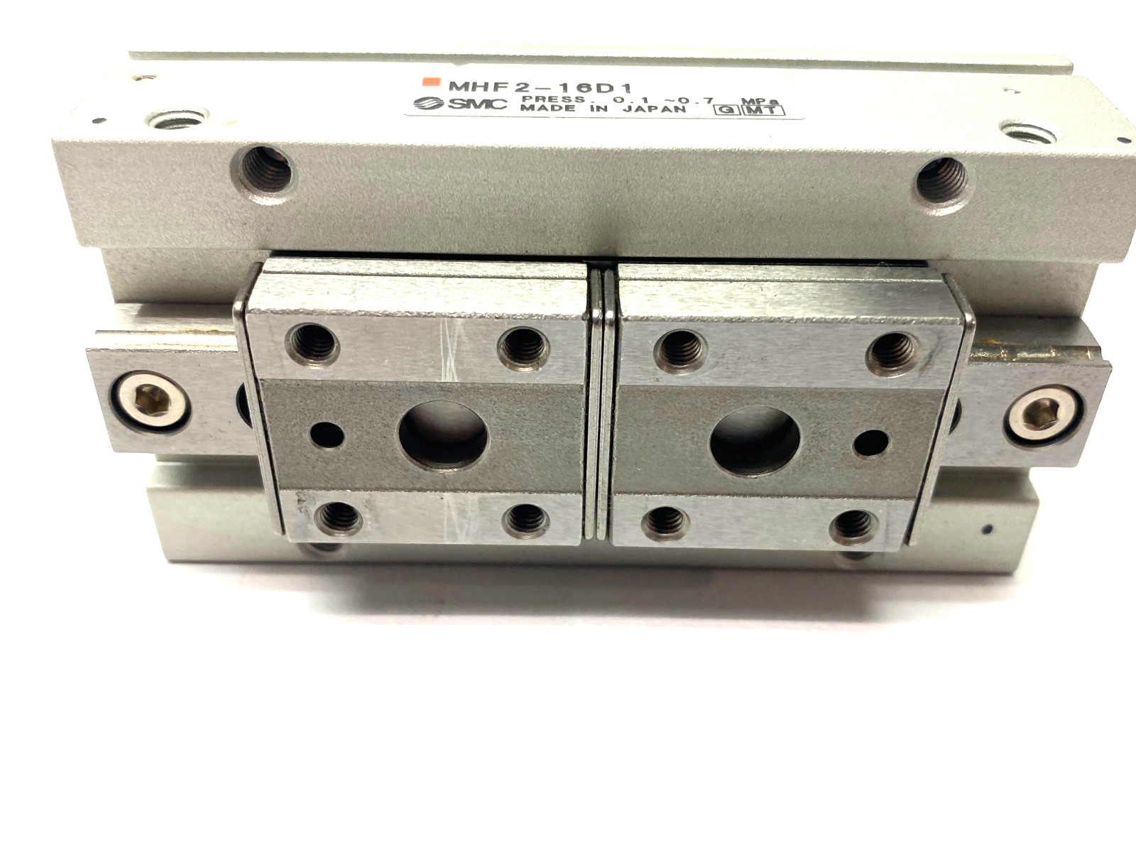 SMC MHF2-16D1 Low-Profile Pneumatic Gripper, 2-Finger, 16mm Stroke Per Jaw - Maverick Industrial Sales