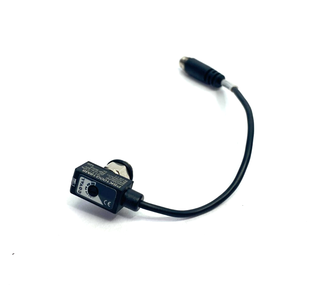 Coval PSK100G18M8 Mini Vacuum Switch 1-Contact Output PNP, M8 3-Pin - Maverick Industrial Sales