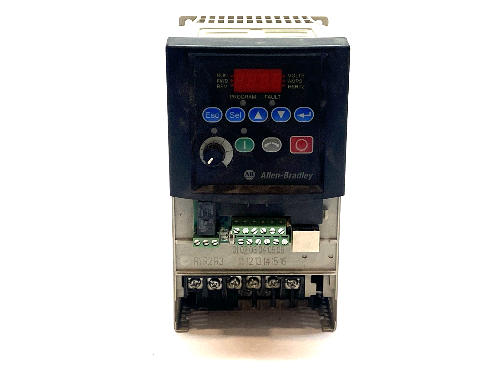 22A-D6P0N104 | Allen Bradley Ser A PowerFlex AC Drive 4 2.2kW 3HP NO COVER - For parts or not working - Maverick Industrial Sales