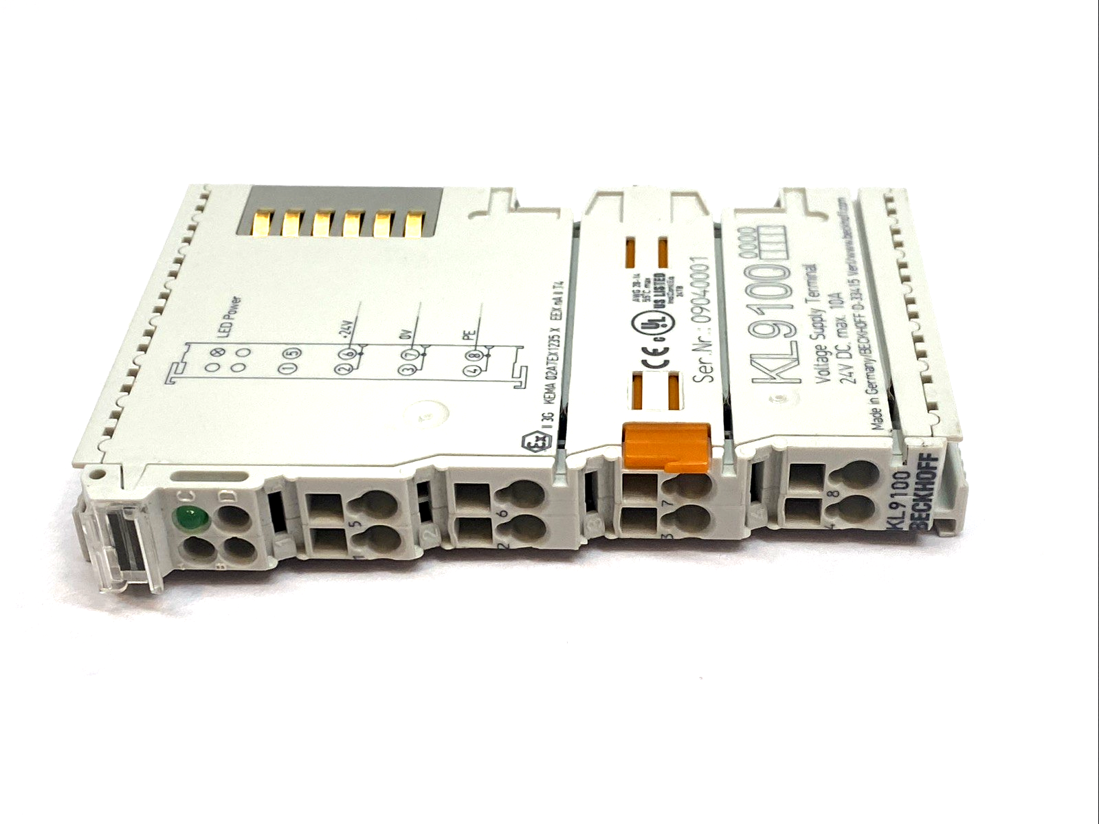 KL9100 | Beckhoff Supply Terminal 24VDC 10A LOT OF 2 - Used - Maverick Industrial Sales