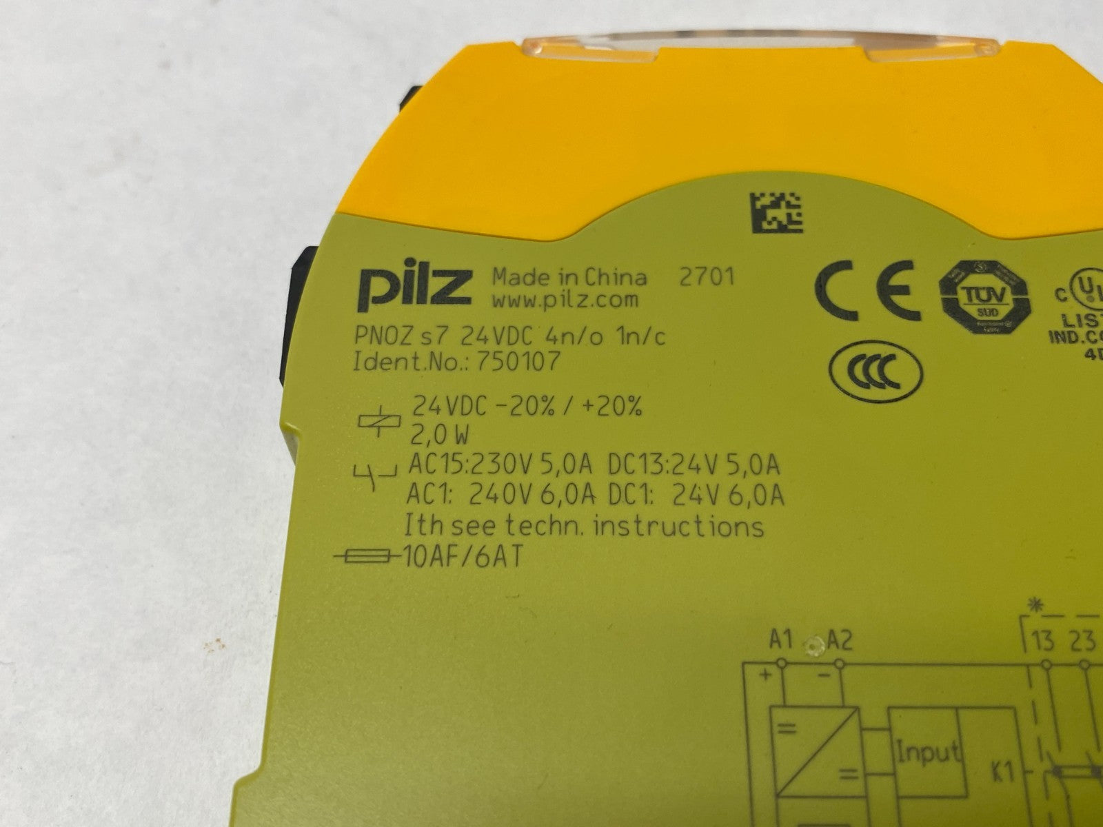 Pilz PNOZ s7 24VDC 4n/o 1n/c sigma Contact Expansion Safety Relay Module 750107 - Maverick Industrial Sales