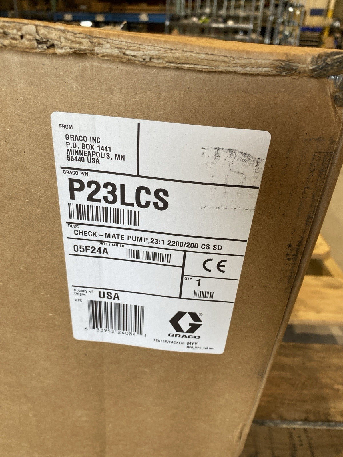 Graco P23LCS Check Mate Pump 23:1 2200/200 C8 SD - Maverick Industrial Sales