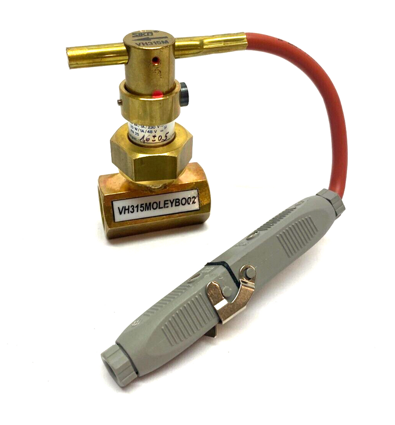 Sika VH315MOLEYBO02 Brass Hex Body Flow Switch Fem Pipe Conn PVC Shielded Cable - Maverick Industrial Sales