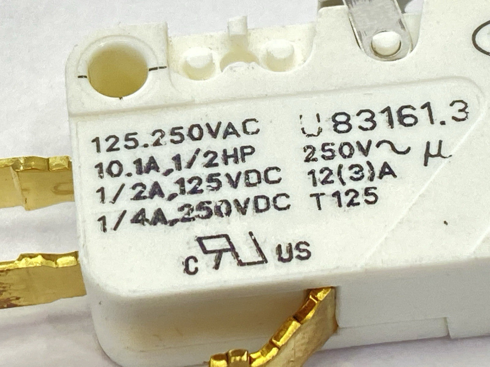 Crouzet U83161.3 Miniature Snap-Action Microswitch 1/2HP 125/250VAC LOT OF 5 - Maverick Industrial Sales