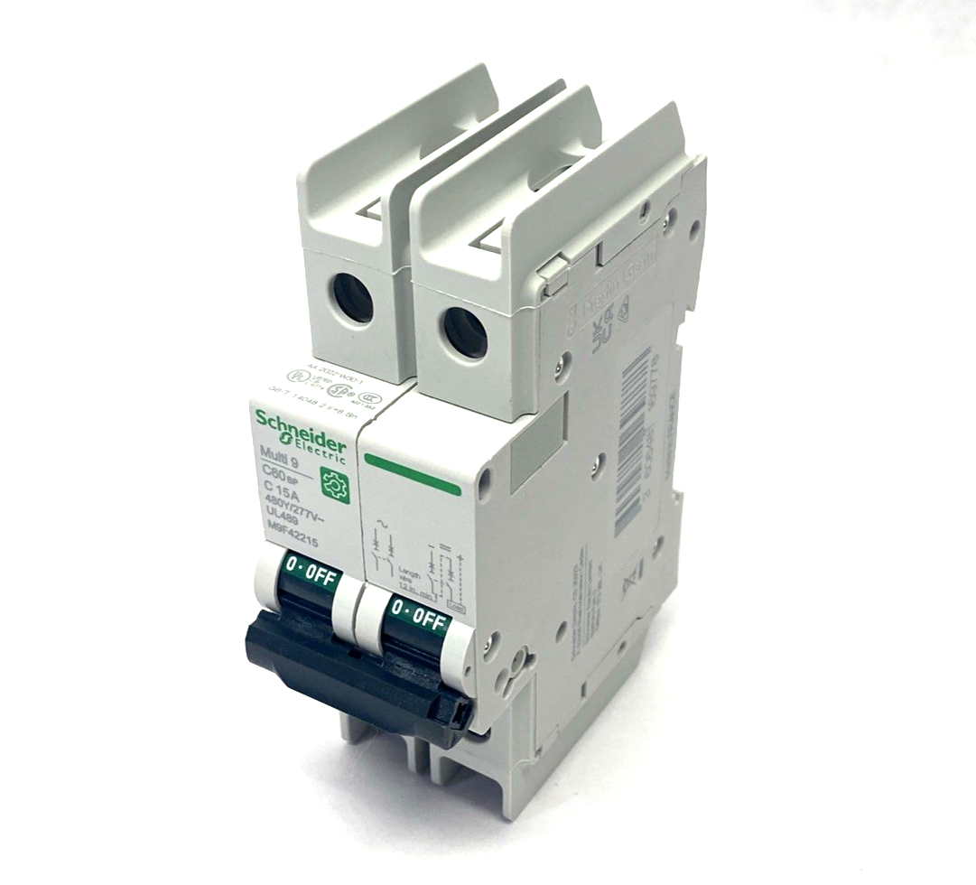 Schneider Electric M9F42215 Miniature Circuit Breaker Multi9 C60BP 2P 15A - Maverick Industrial Sales