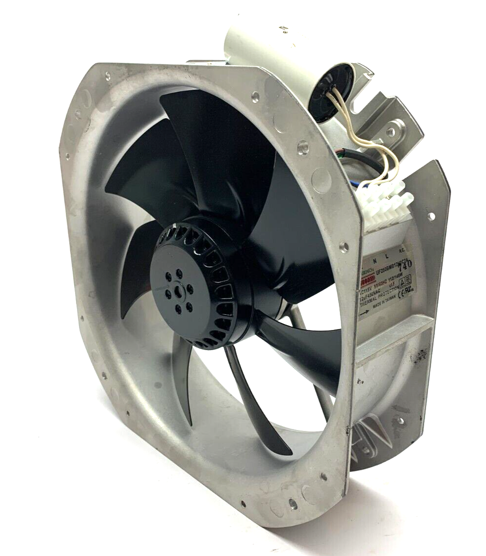 Mechatronics UF250BMB12H1C2A Axial Fan w/ Thermal Protection AC115V - Maverick Industrial Sales