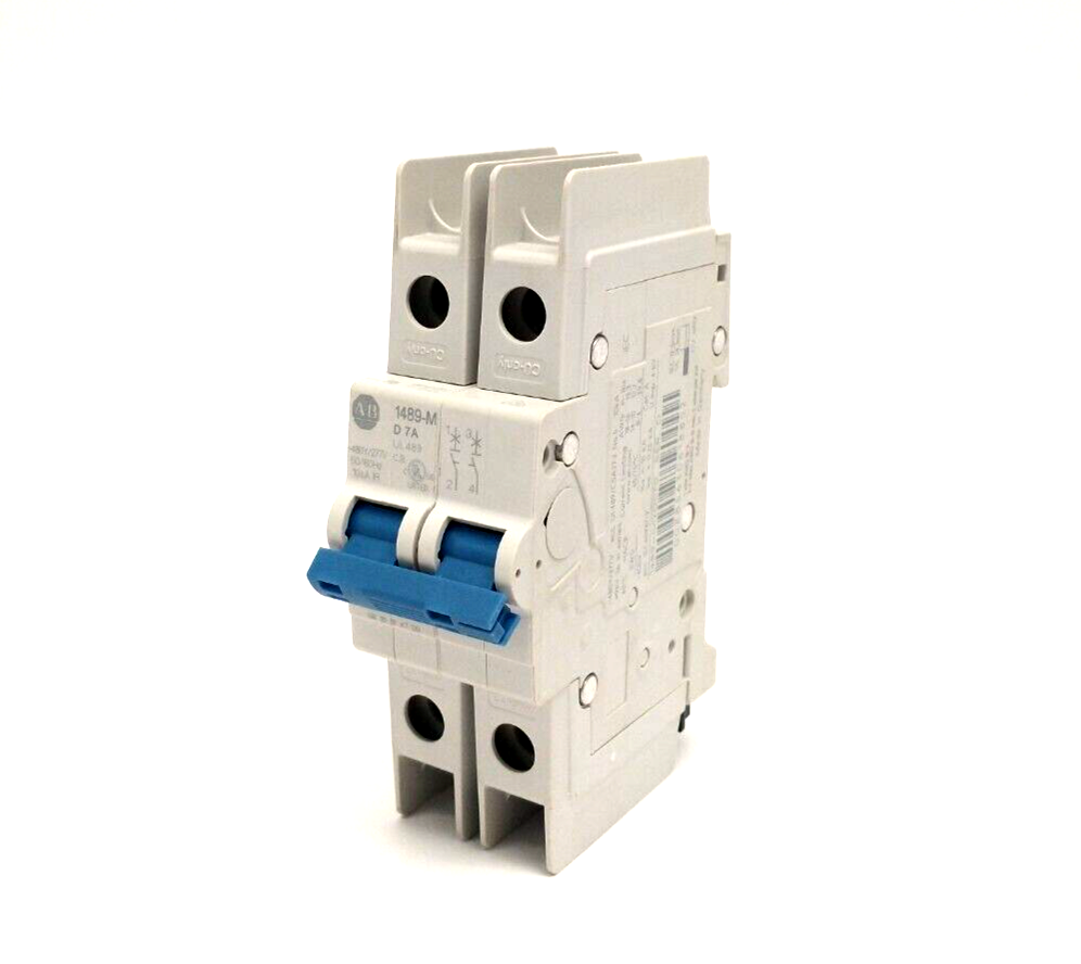 1489-M2D070 | Allen Bradley Ser. D Miniature Circuit Breaker 7A - Used - Maverick Industrial Sales