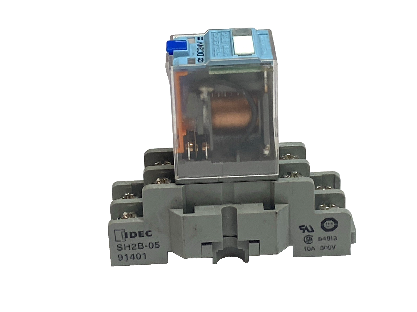 IDEC SH2B-05 Relay Socket w/ Releco C7-A20X DPDT 10A 24VDC LOT OF 2 - Maverick Industrial Sales