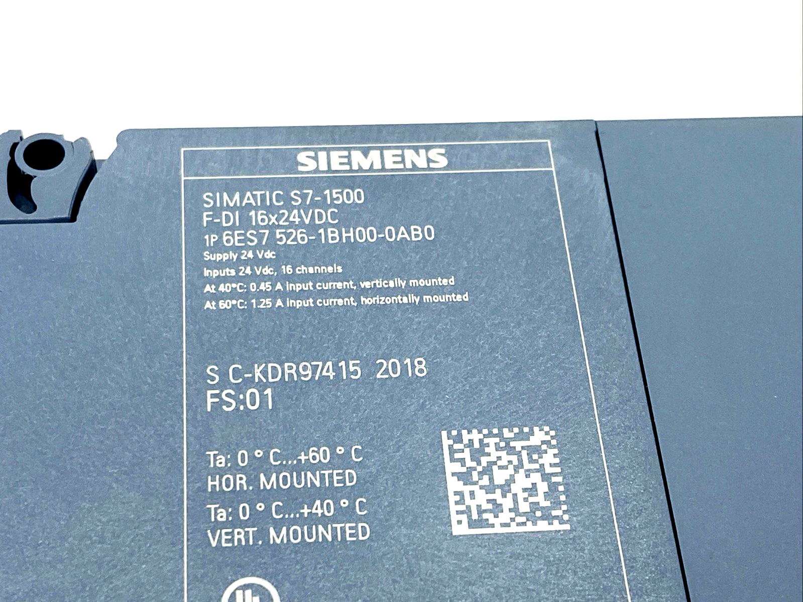 Siemens 6ES7526-1BH00-0AB0 SIMATIC S7-1500 Input Module F-DI 16x24VDC PROFIsafe - Maverick Industrial Sales