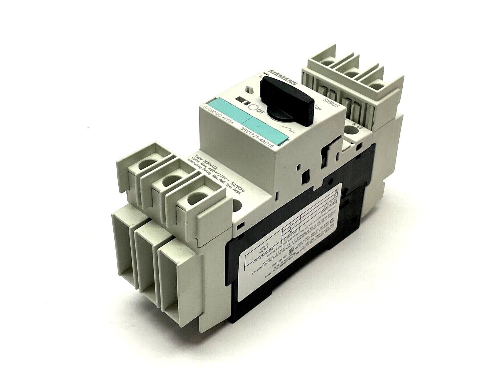 Siemens 3RV1721-4AD10 Circuit Breaker - Maverick Industrial Sales