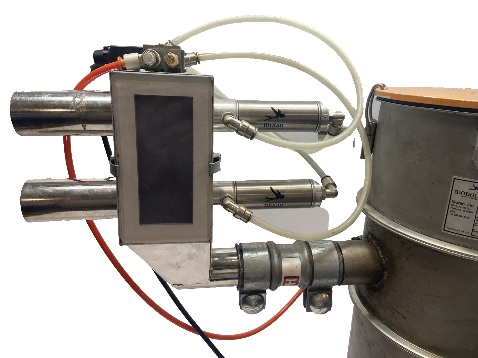 Motan MJS10-1AAA Metro Vacuum Receiver Assembly 5065190 w/ Numatics Module - Maverick Industrial Sales
