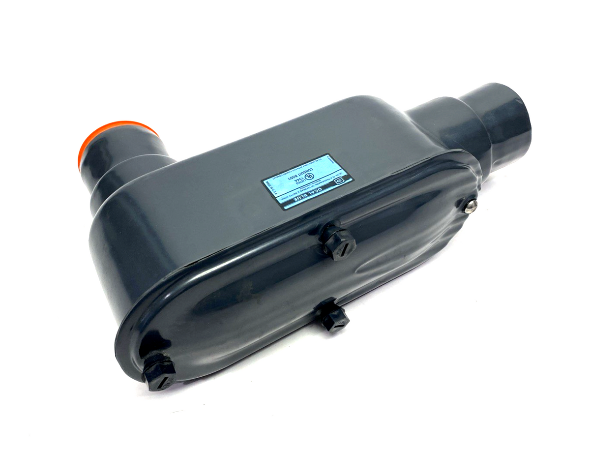 Ocal Blue LB67G Conduit Body, LB Shape Form 7 Metal PVC Coated, Size 2" - Maverick Industrial Sales