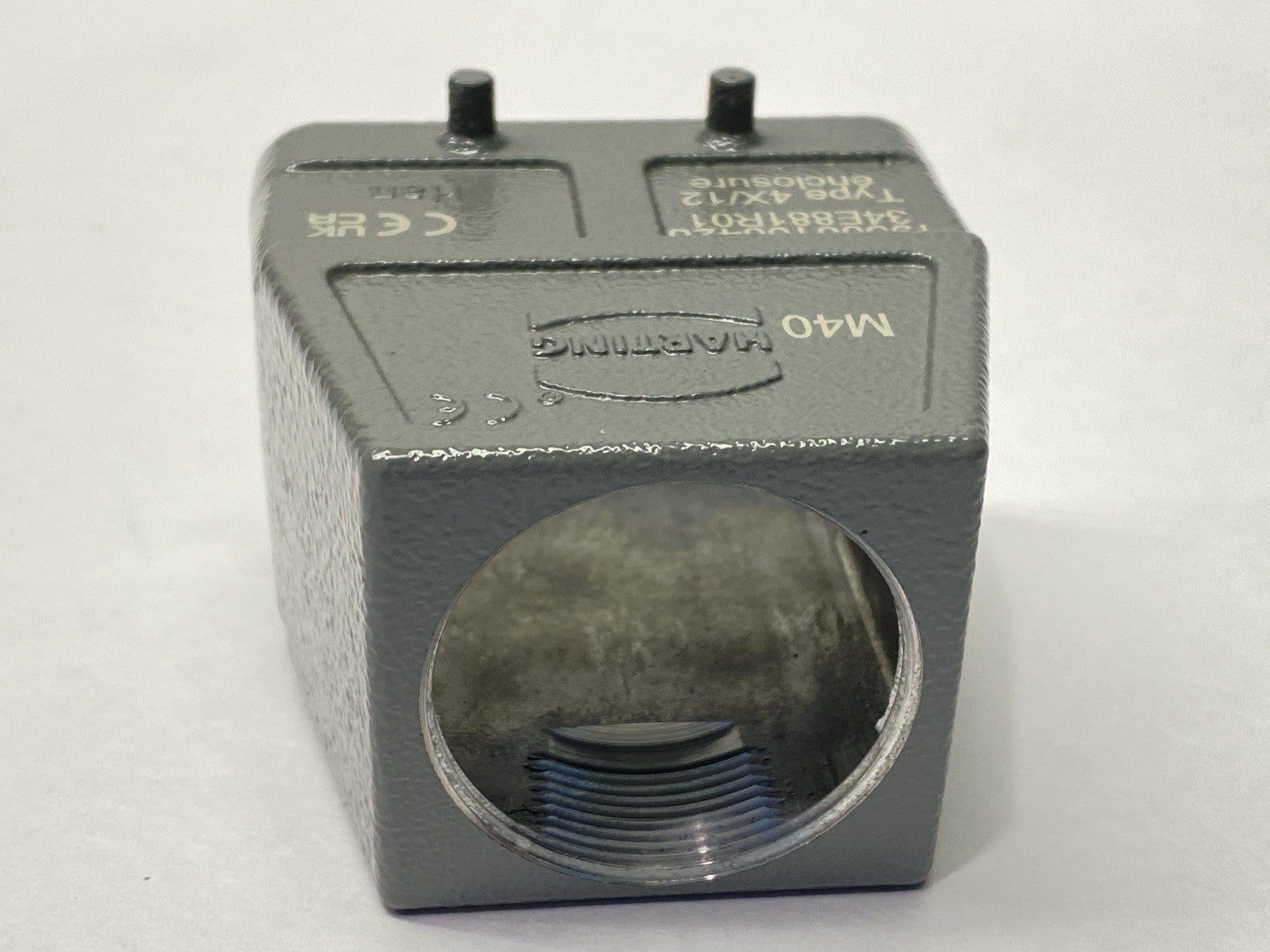 19300100428 | Harting Heavy Duty Han B Hood Top Entry HC 4 Pegs M40 - New Other - Maverick Industrial Sales