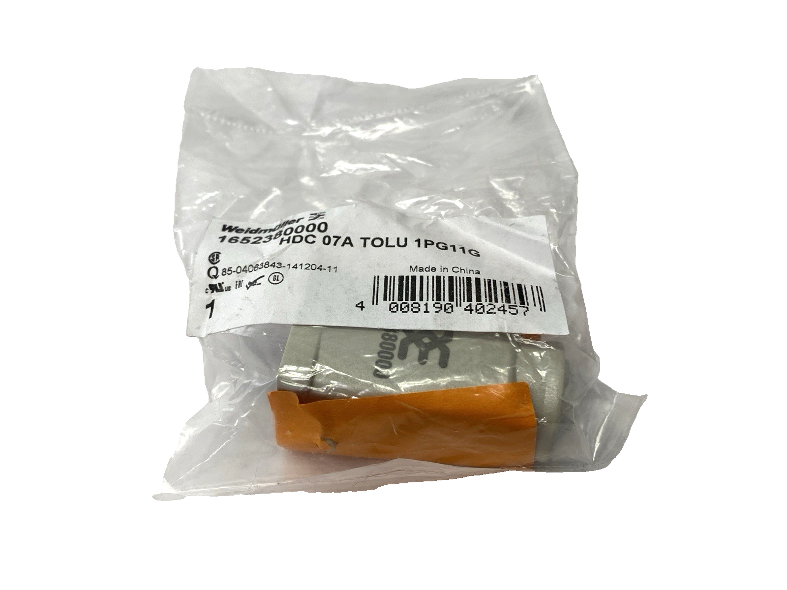 Weidmuller HDC 07A TOLU 1PG11G Heavy Duty Connector Hood 1652380000 - Maverick Industrial Sales