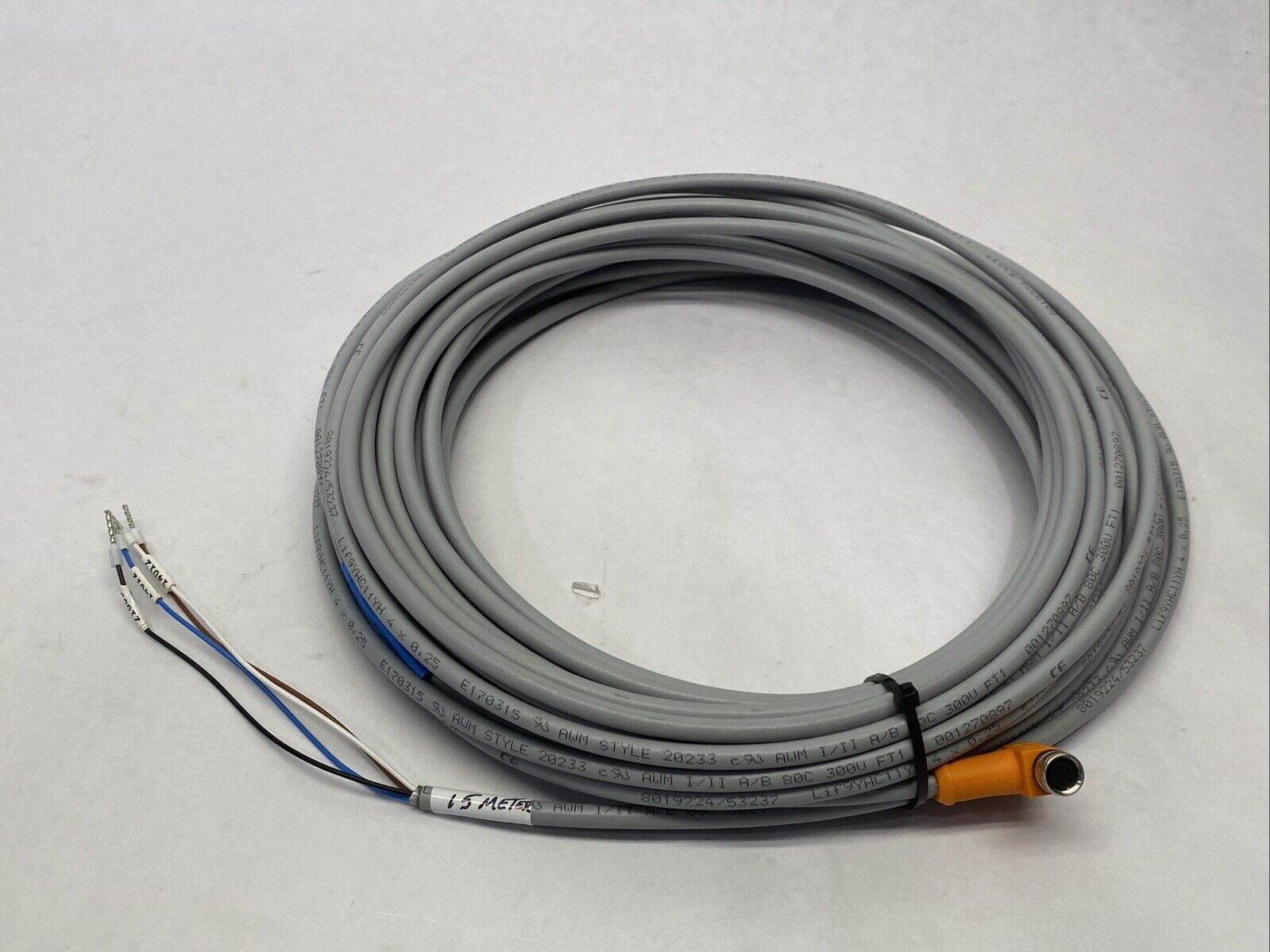 Lumberg Automation RKMWVS 4-358/15M Actuator / Sensor Cable Female M12 4-Pin 15m - Maverick Industrial Sales