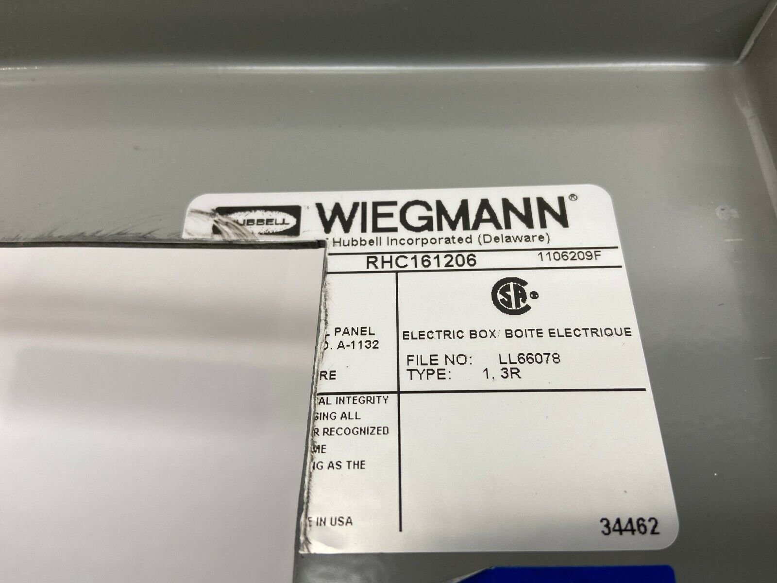 Wiegmann RHC161206 16 H x 12 W x 6" D Electrical Enclosure - Maverick Industrial Sales