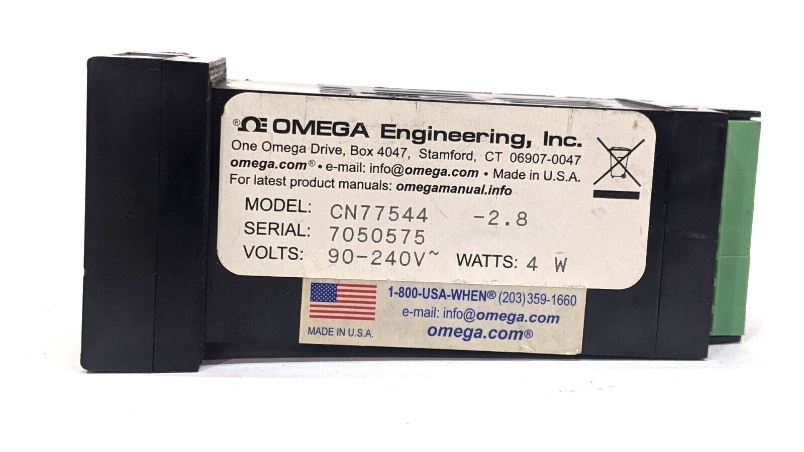 Omega CN77544 Micromega Temperature Controller 90-240V 4W - Maverick Industrial Sales