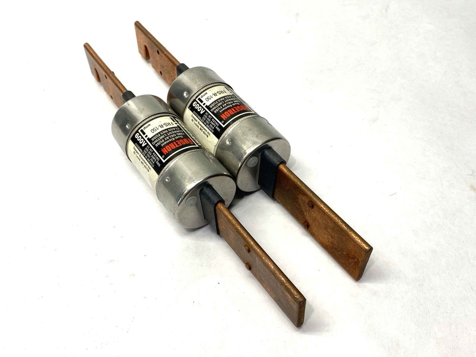Cooper Bussmann Fusetron FRS-R-150 Time-Delay Fuse Class RK5 600V 150A LOT OF 2 - Maverick Industrial Sales