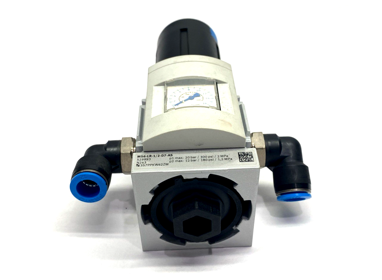 Festo MS6-LR-1/2-D7-AS Pressure Regulator G 1/2 529993 - Used - Maverick Industrial Sales