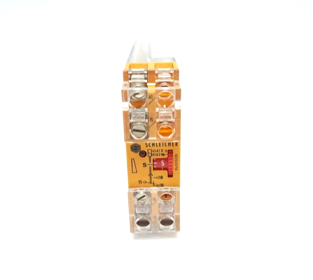 Schleicher KZT 110 Time Relay 220V 500W 6A 0.5s - 10s - Maverick Industrial Sales