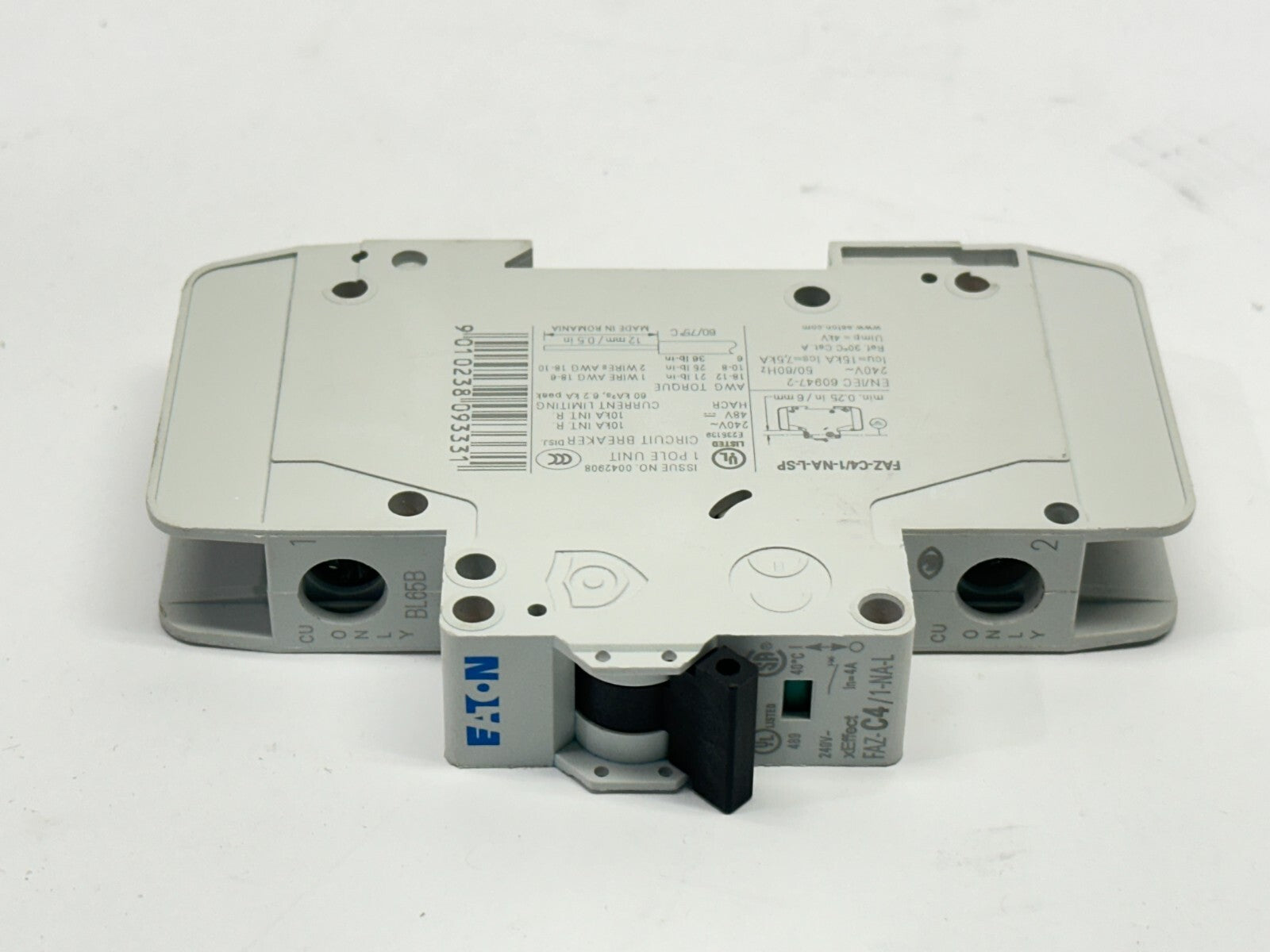 Eaton FAZ-C4/1-NA-L-SP Circuit Breaker 1-Pole 4A 240V - Maverick Industrial Sales