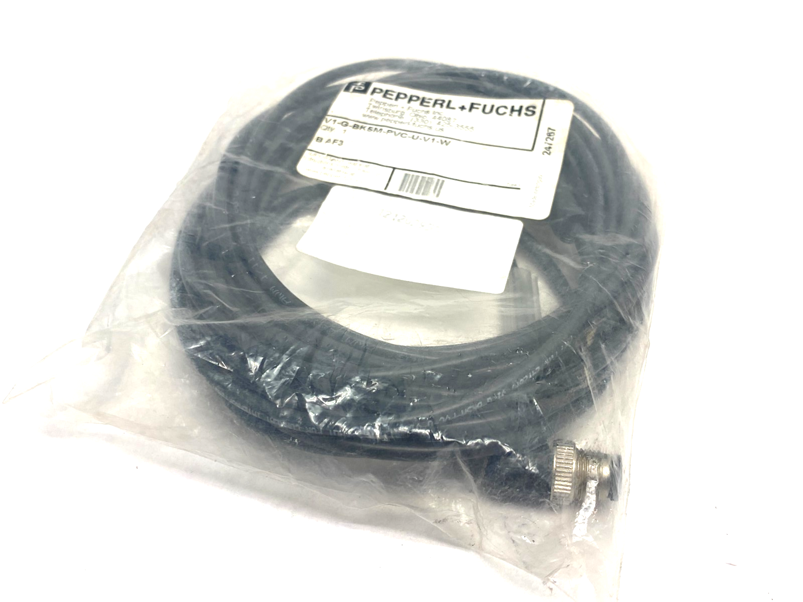 Pepperl+Fuchs V1-G-BK5M-PVC-U-V1-W Double Ended Connection Cordset 247267 - Maverick Industrial Sales