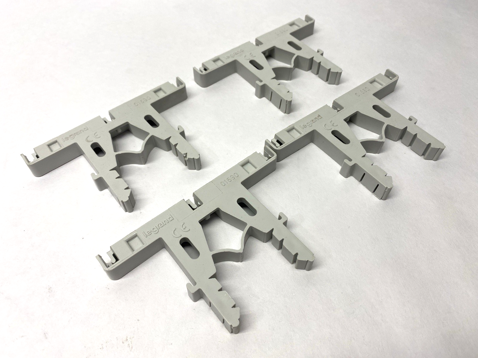 01690 | Legrand DIN Rail Mount Insulated Support LOT OF 4 - Used - Maverick Industrial Sales