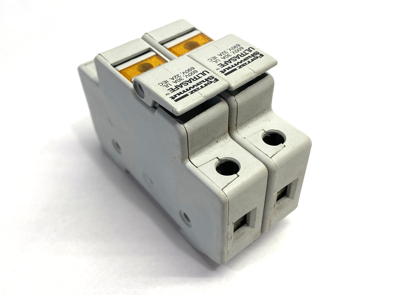 Ferraz Shawmut USM1I Fuse Holder 600V 32A LOT OF 2 - Maverick Industrial Sales