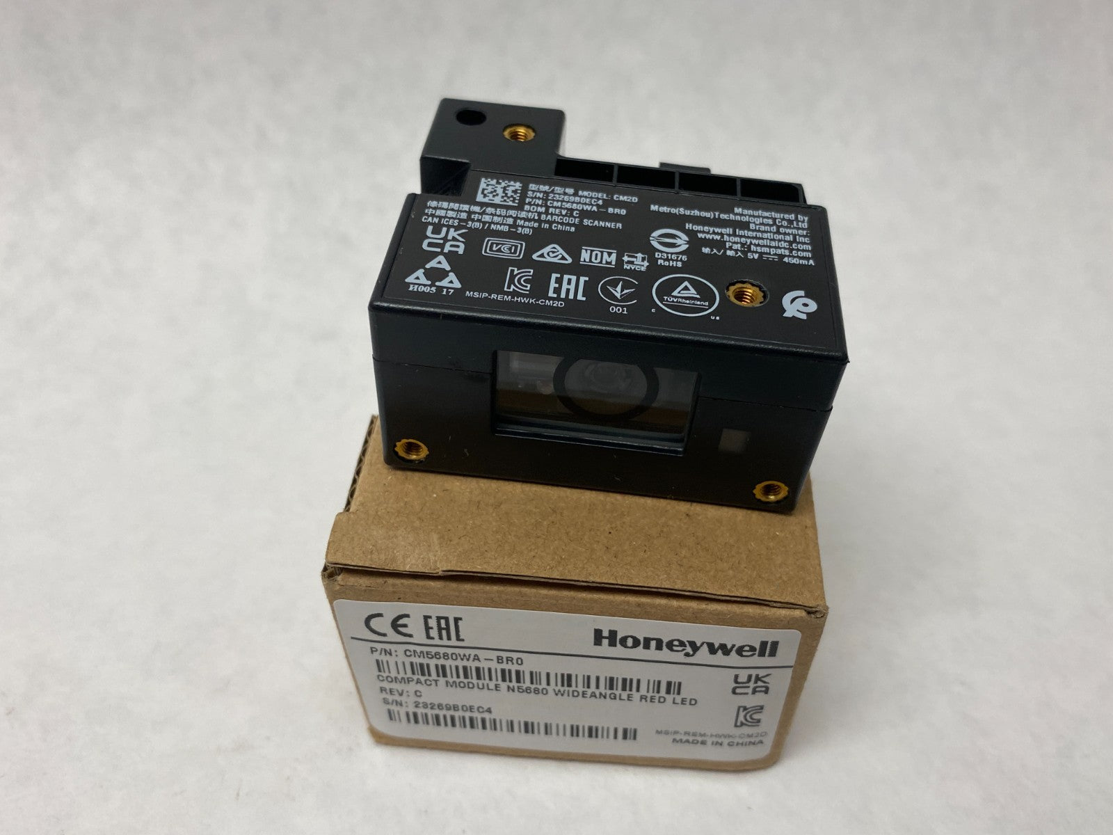 Honeywell CM5680WA-BR0 Compact Wide Angle 2D Imager Module NO MANUAL - Maverick Industrial Sales