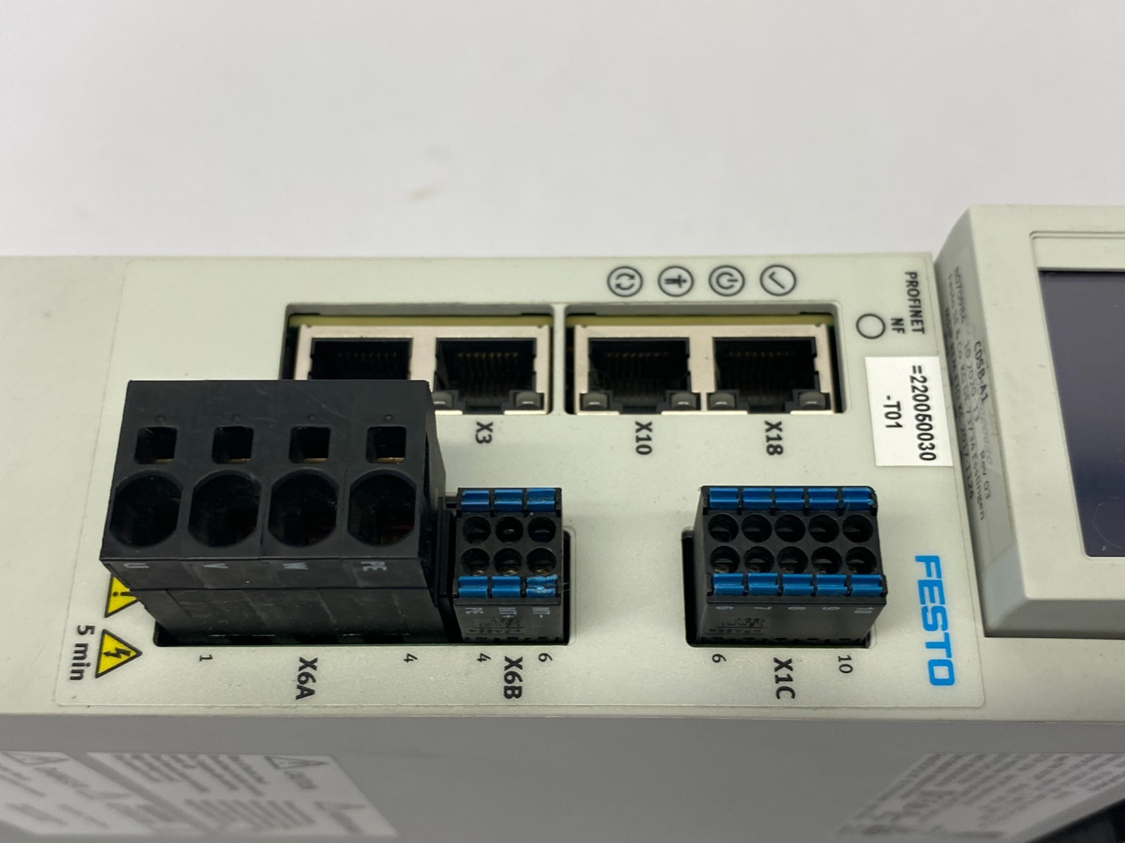 Festo CMMT-AS-C5-11A-P3-PN-S1 Servo Drive Vertical Mount 5340818 - Maverick Industrial Sales