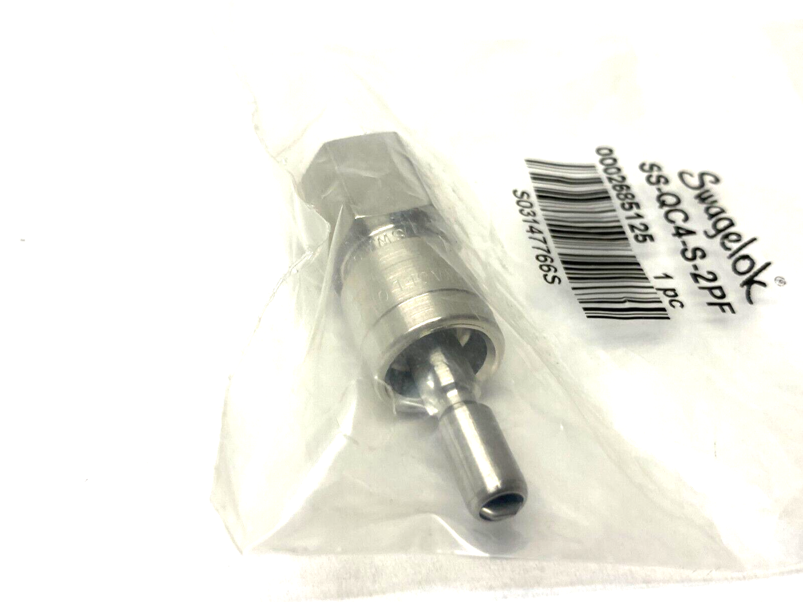 Swagelok SS-QC4-S-2PF Stainless Steel Instrument Quick-Connect Stem, 1/8" FNPT - Maverick Industrial Sales