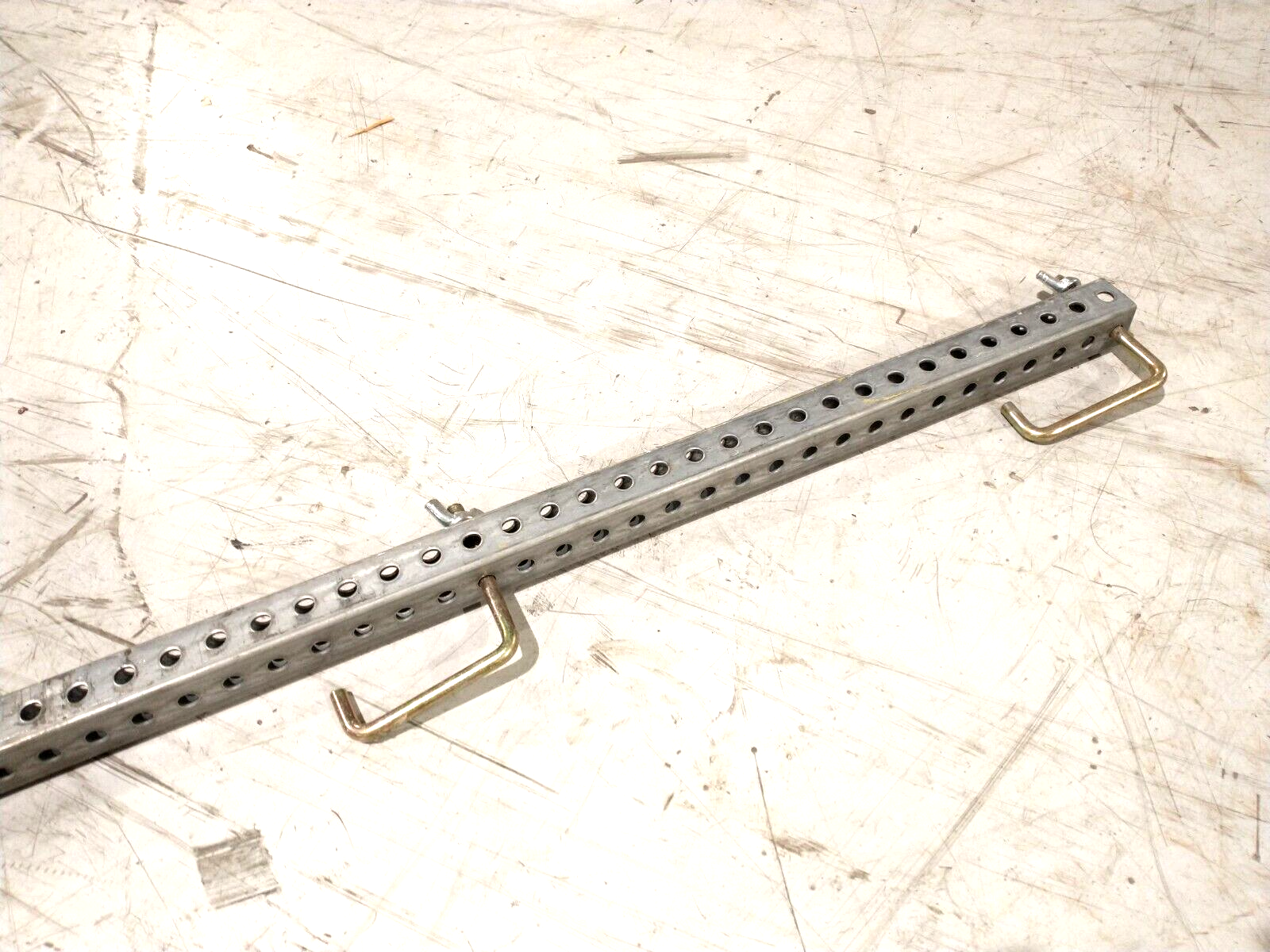 Swing-Lo SL-71B48M 1-1/2" Sq. x 48" Perf. Steel Guardrail Post For Scaffold - Maverick Industrial Sales