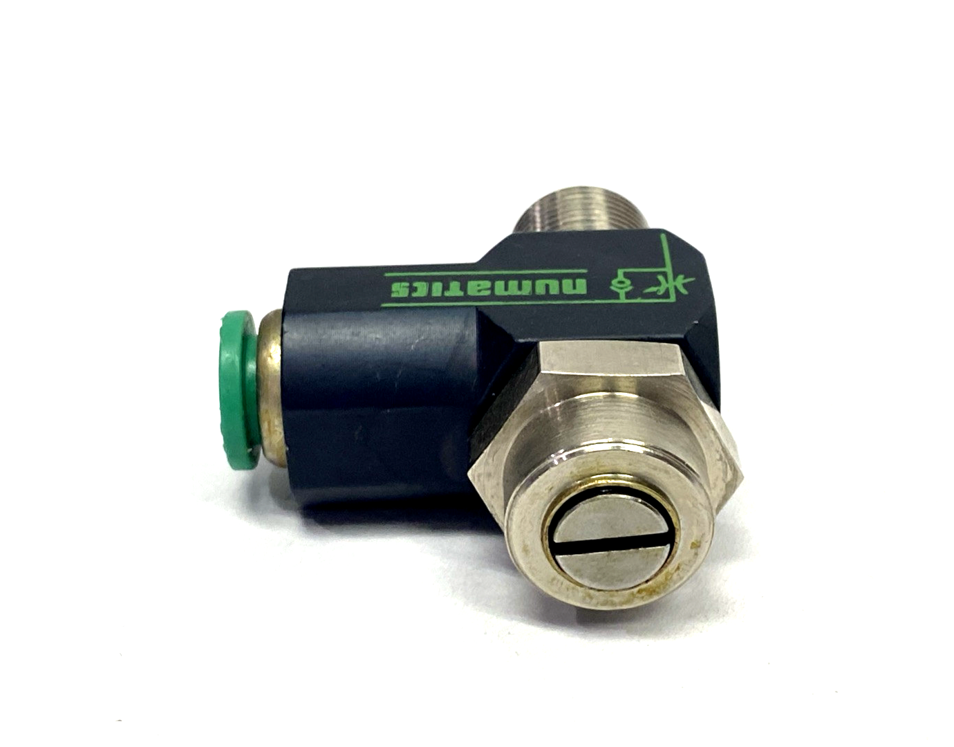 Numatics 3FPRN12 Pneumatic Flow Control Fitting, 3/8" Tube OD 3/8" NPT LOT OF 3 - Maverick Industrial Sales