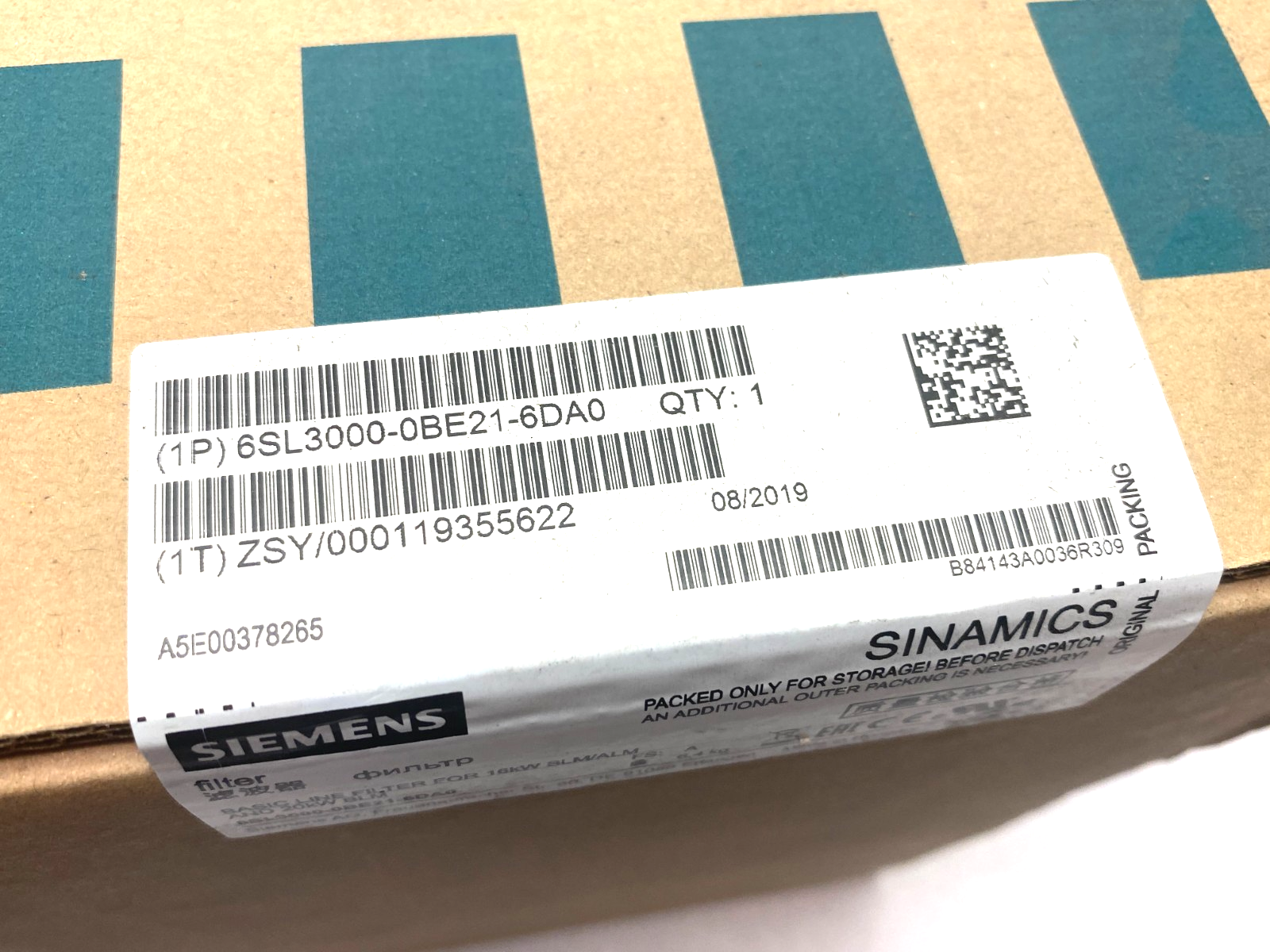 Siemens 6SL3000-0BE21-6DA0 SINAMICS/SIMODRIVE 611 Basic Line Filter - Maverick Industrial Sales