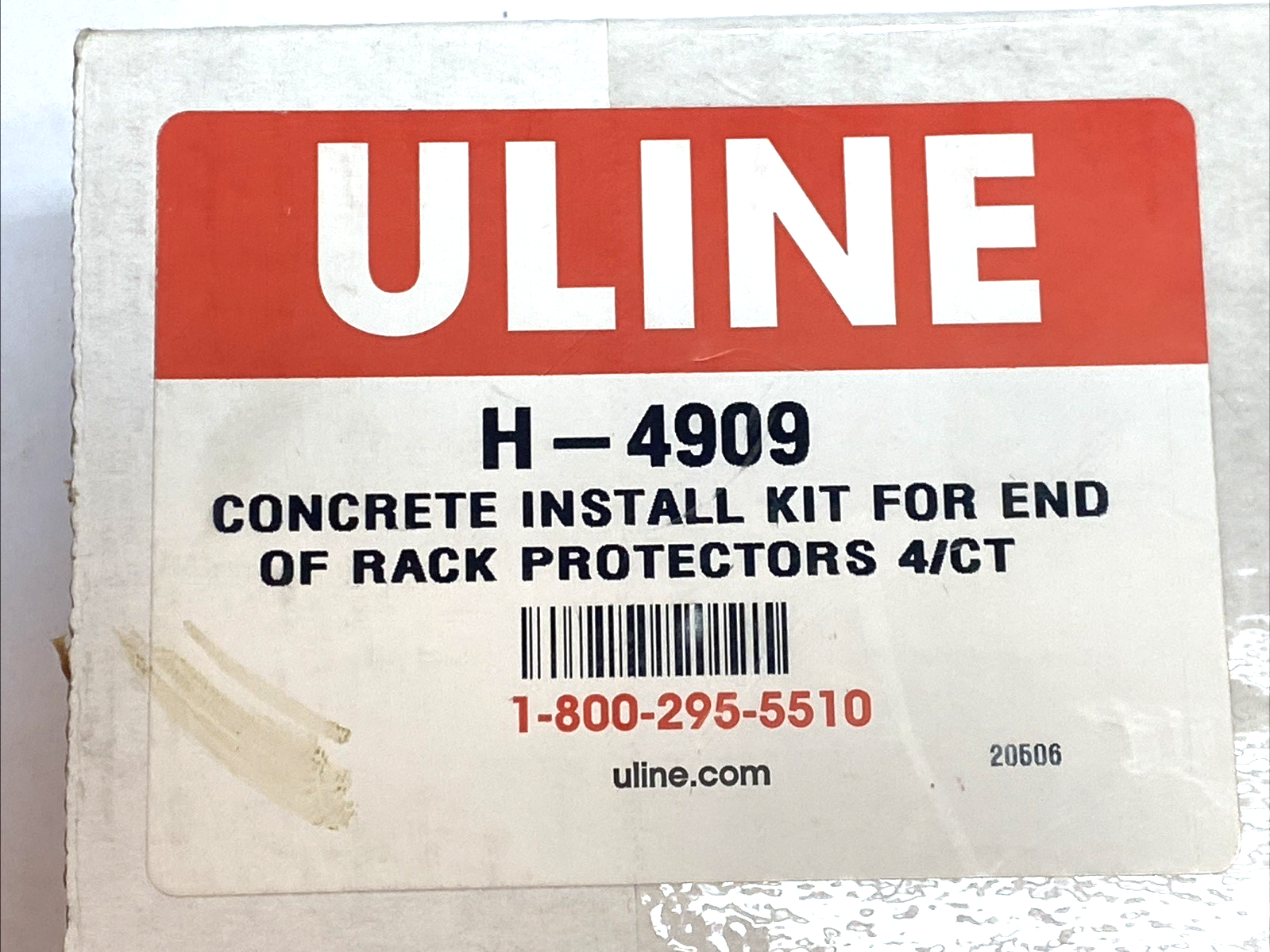 ULINE H-4909 Concrete install Kit For End Of Rack Protectors - Maverick Industrial Sales